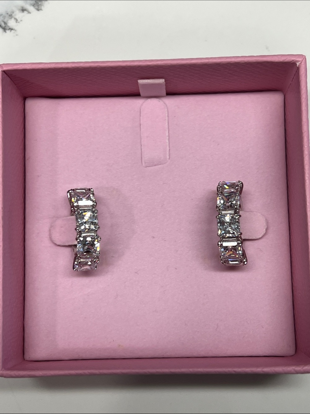 SWAROVSKI Millenia Crystal Clip-on Cuffs in Rhodium-plated Metal - Picture 3 of 10